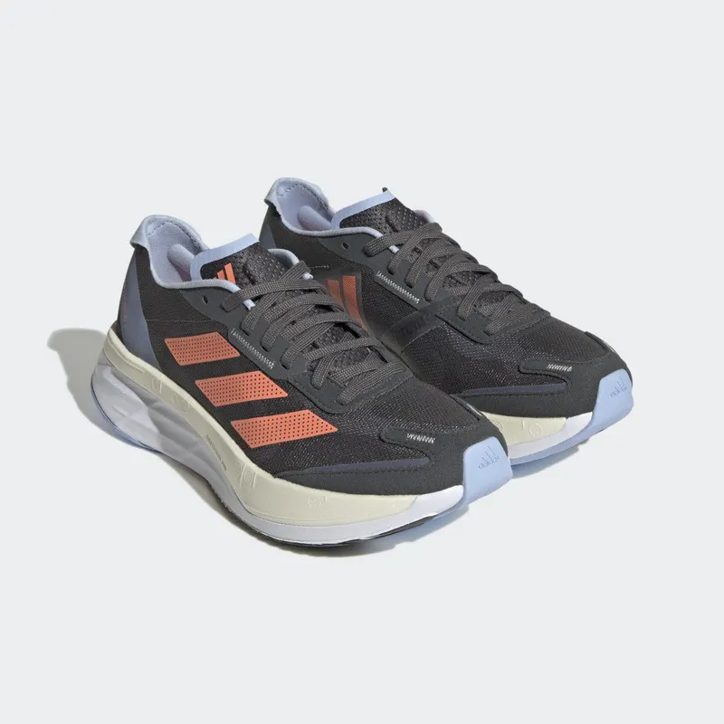 adidas Adizero Boston 11 Grey Six / Coral Fusion / Blue Dawn (HQ3698)