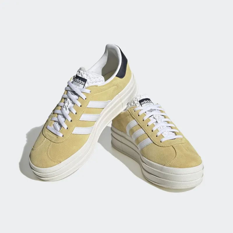 adidas Gazelle Bold Almost Yellow / Cloud White / Legend Ink (HQ6891)
