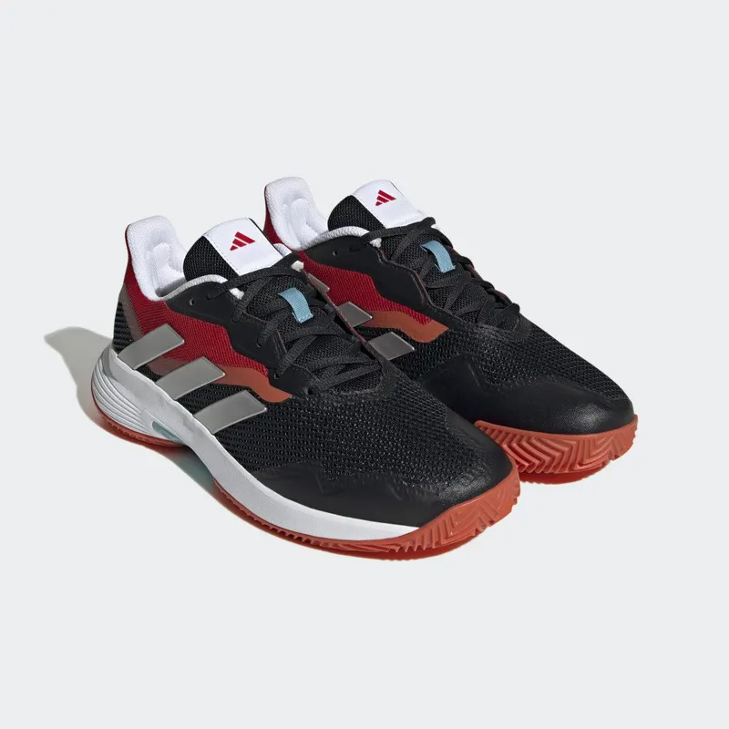 adidas CourtJam Control Clay Tennisschoenen Core Black / Cloud White / Better Scarlet (HQ6949)