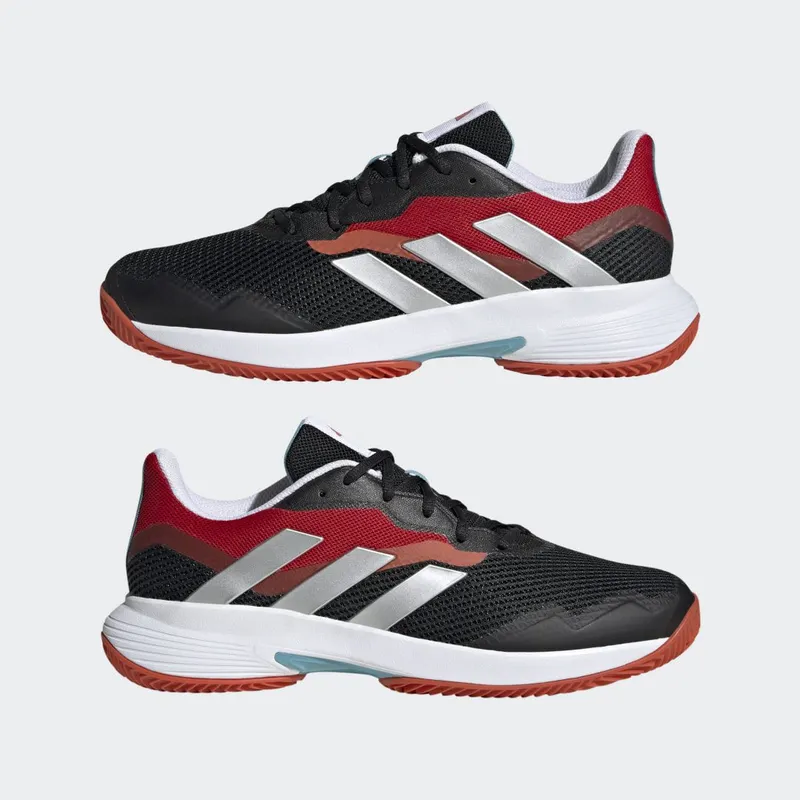adidas CourtJam Control Clay Tennisschoenen Core Black / Cloud White / Better Scarlet (HQ6949)