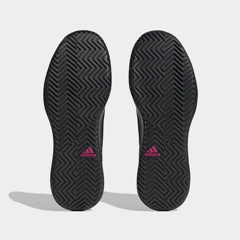 adidas Defiant Speed Tennisschoenen Core Black / Blue Dawn / Lucid Fuchsia (HQ8457)