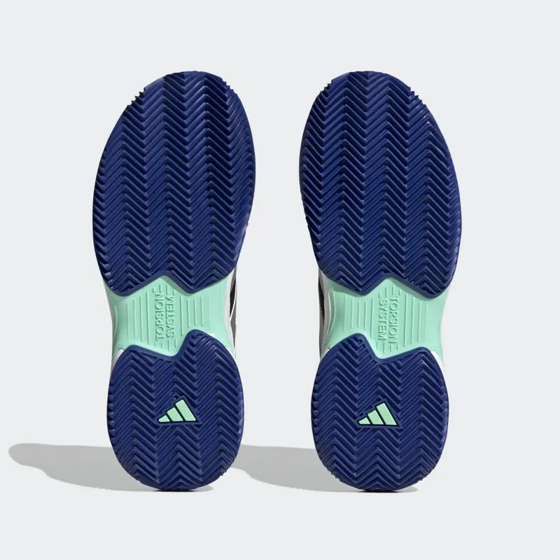 adidas CourtJam Control Clay Tennisschoenen Core Black / Silver Metallic / Pulse Mint (HQ8474)