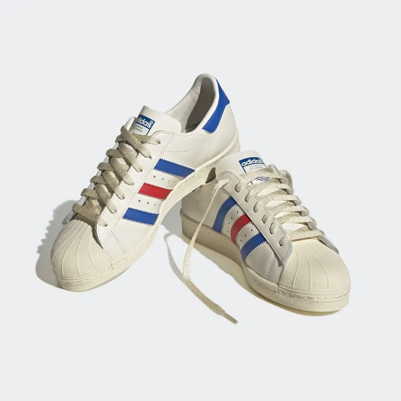 adidas Superstar 82 Cloud White / Blue Dawn / Red (HQ8876)
