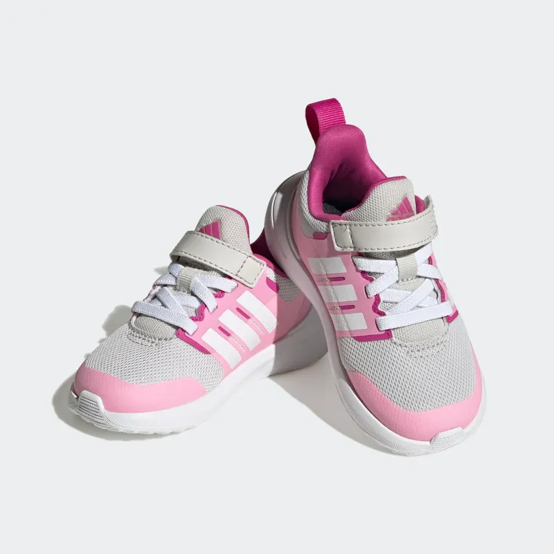 adidas FortaRun 2.0 Cloudfoam met Elastische Veters en Klittenband Grey One / Cloud White / Beam Pink (HR0281)