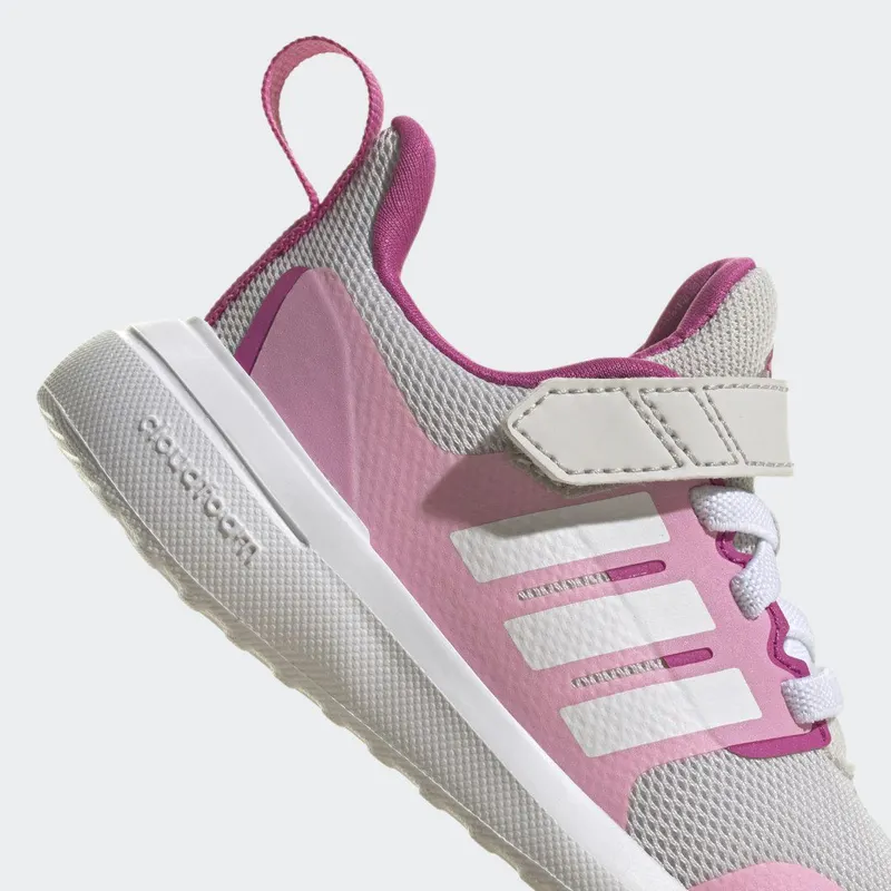 adidas FortaRun 2.0 Cloudfoam met Elastische Veters en Klittenband Grey One / Cloud White / Beam Pink (HR0281)