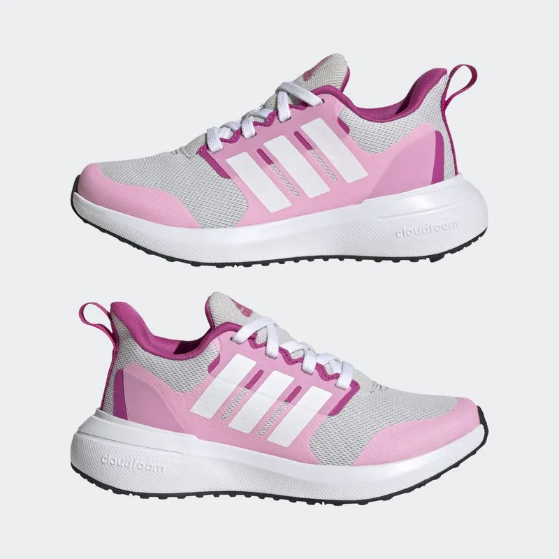 adidas FortaRun 2.0 Cloudfoam Veterschoenen Grey One / Cloud White / Beam Pink (HR0293)