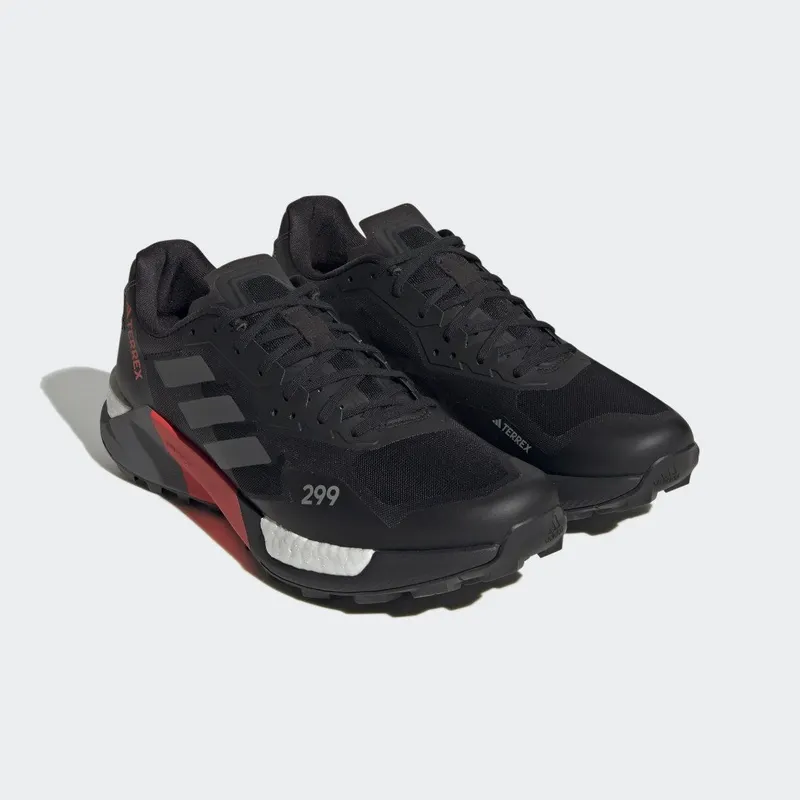 adidas Terrex Agravic Ultra Trail Running Core Black / Grey Five / Solar Red (HR1080)