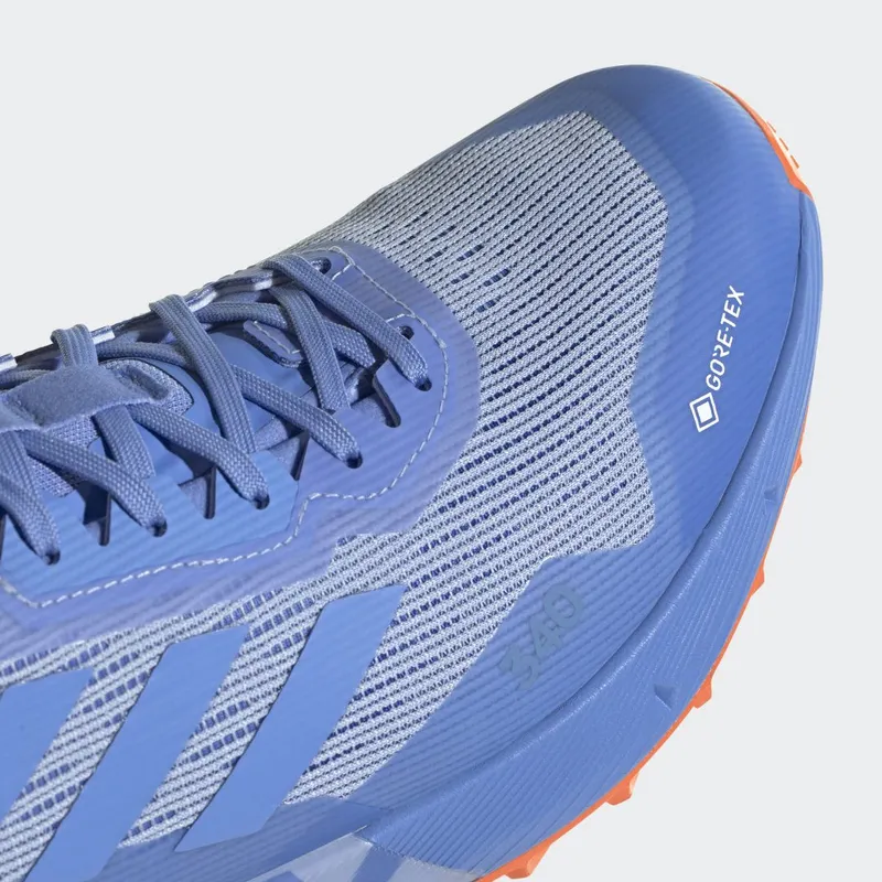 adidas Terrex Agravic Flow GORE-TEX Trail Running 2.0 Blue Dawn / Blue Fusion / Impact Orange (HR1111)
