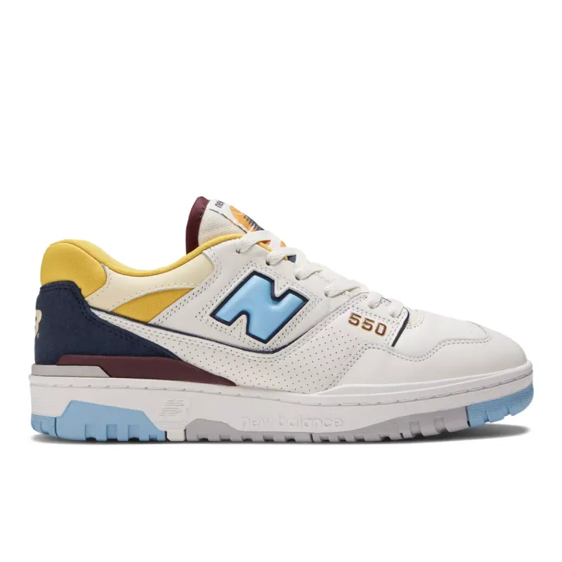 New Balance 550 Marquette White / University Blue / Yellow (BB550NCF)