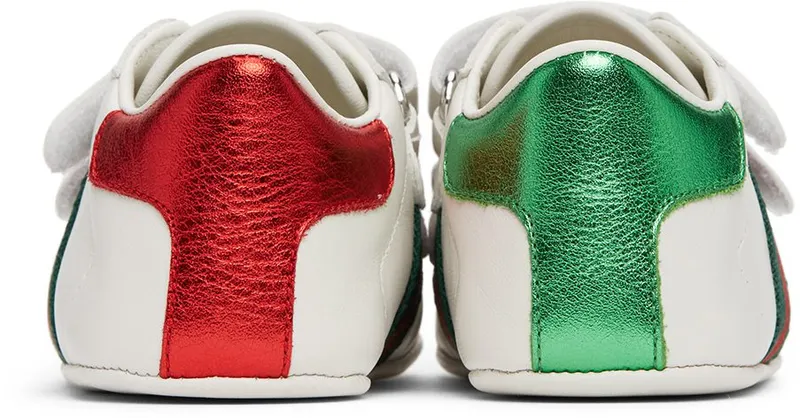 Gucci Baby White Ace Pre-Walker Sneakers (500852 BKPT0)
