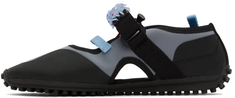 Cecilie Bahnsen Black & Gray Sara Open Sneakers (01.22-SH0005)