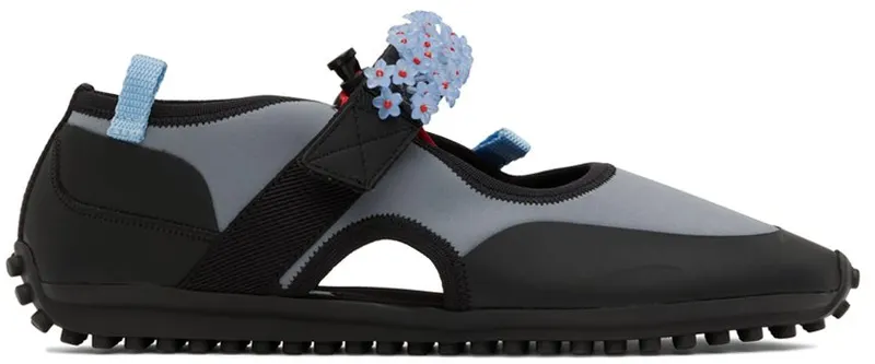 Cecilie Bahnsen Black & Gray Sara Open Sneakers (01.22-SH0005)