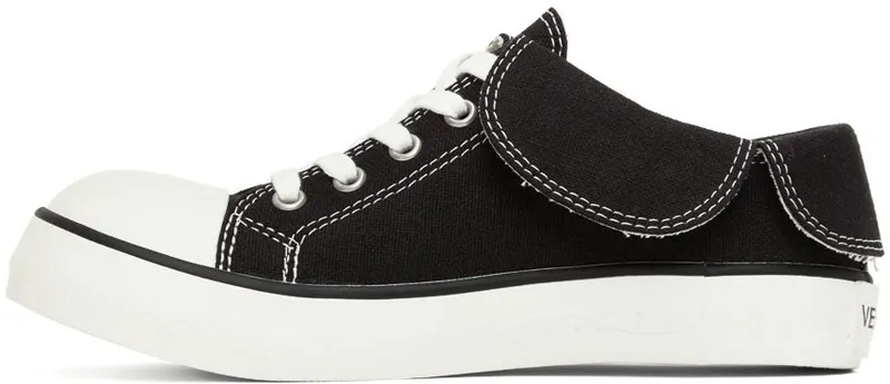 VeniceW Black Elephant Hemp Low-Top Sneakers (S-2L)