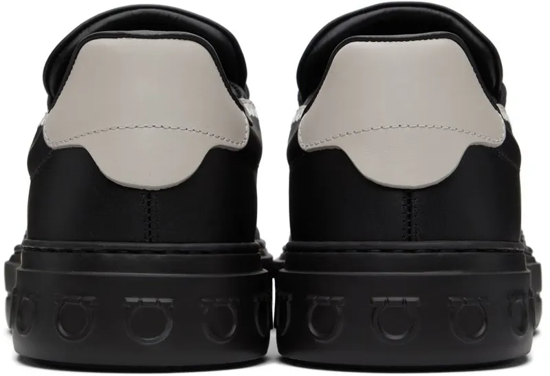 Salvatore Ferragamo Black Gancini Sneakers (753141 02B726041)
