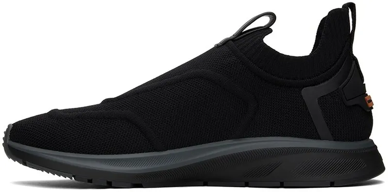 ZEGNA Black Slip-On Sneakers (LHUTS-S5482Z)