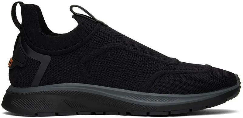 ZEGNA Black Slip-On Sneakers (LHUTS-S5482Z)