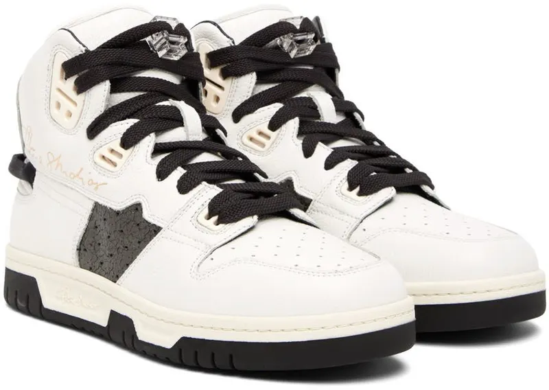 Acne Studios Gray Leather Sneakers (BD0192-)