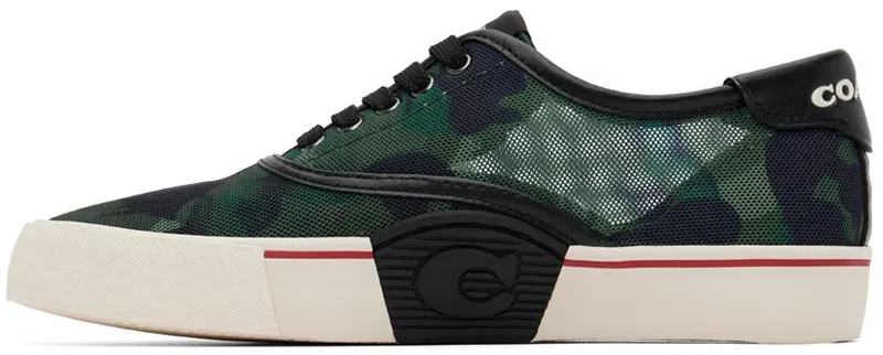 Coach 1941 Green Lace-Up Skate Shoes (CA277 R54)
