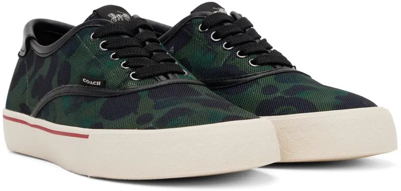 Coach 1941 Green Lace-Up Skate Shoes (CA277 R54)