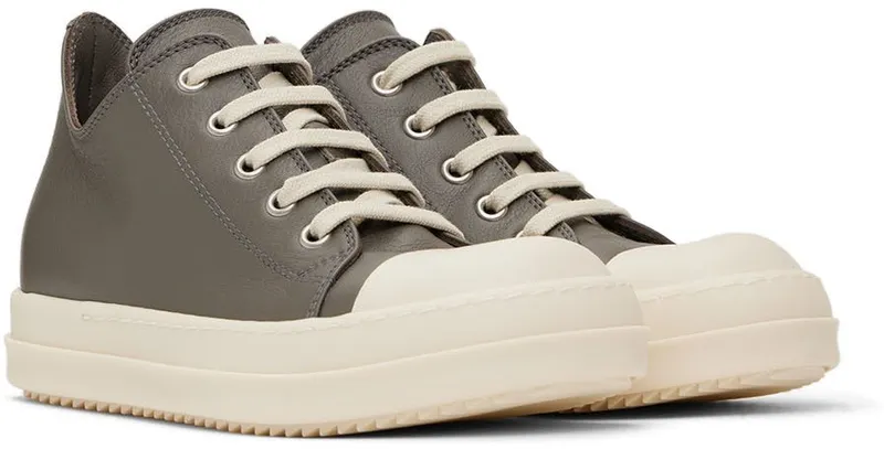 Rick Owens Kids Gray Low Sneakers (BG02B5899 LMU 02B BG)