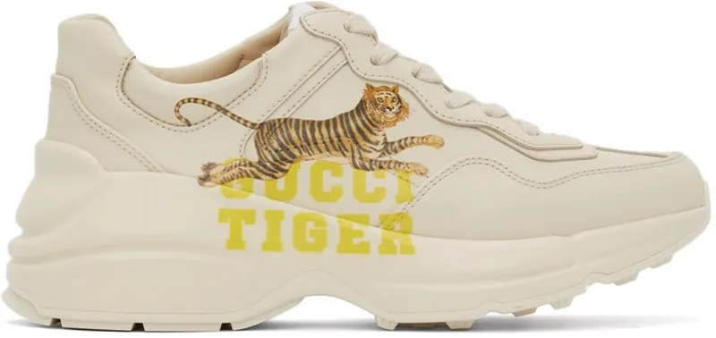 Gucci Off-White ‘Gucci Tiger’ Sneakers (687626 DRW00)