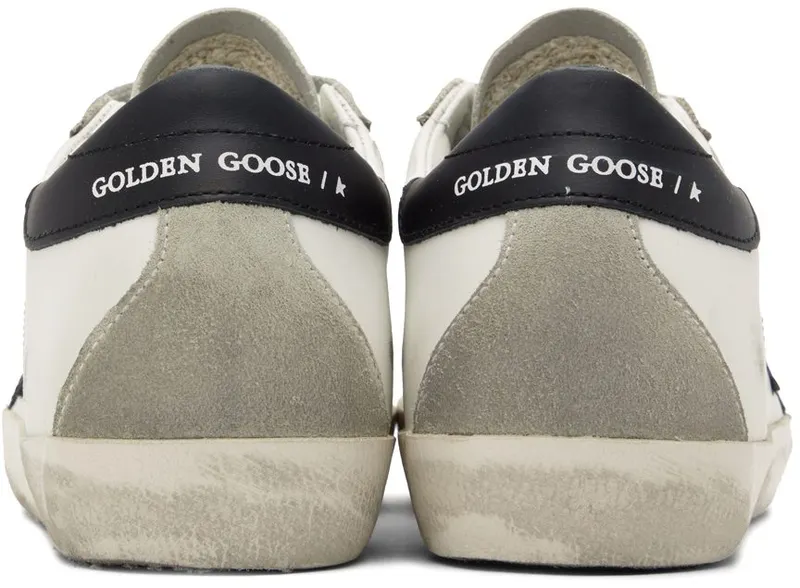 Golden Goose SSENSE Exclusive White & Black Super-Star Classic Sneakers (GWF00102.F000663.10283)