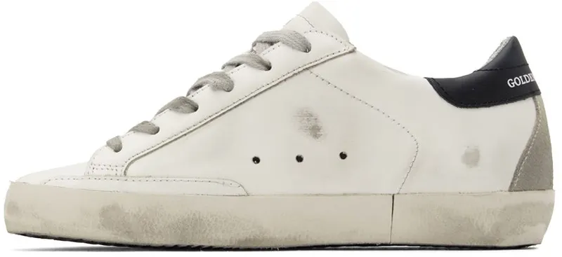 Golden Goose SSENSE Exclusive White & Black Super-Star Classic Sneakers (GWF00102.F000663.10283)