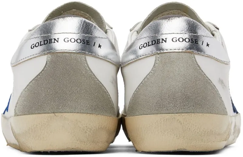 Golden Goose White & Gray Super-Star Classic Sneakers (GMF00102.F002540.10901)