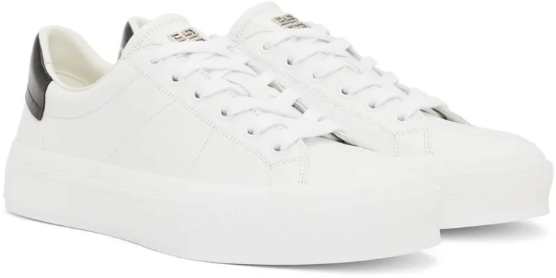 Givenchy White City Court Sneakers (BH005VH118116)