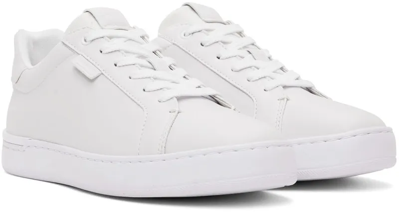 Coach 1941 White Lowline Low-Top Sneakers (C8874 OPI)