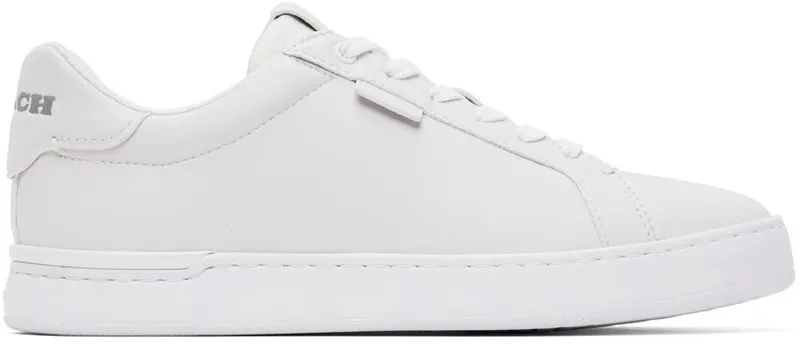 Coach 1941 White Lowline Low-Top Sneakers (C8874 OPI)