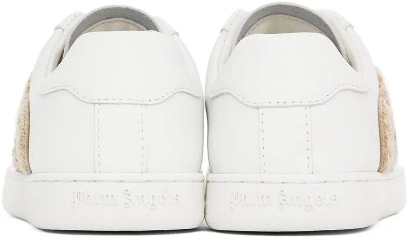Palm Angels White New Teddy Bear Sneakers (PWIA036C99LEA0010160)