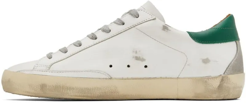 Golden Goose White Super-Star Classic Low-Top Sneakers (GMF00102.F002180.10802)