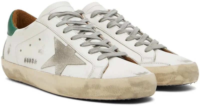 Golden Goose White Super-Star Classic Low-Top Sneakers (GMF00102.F002180.10802)