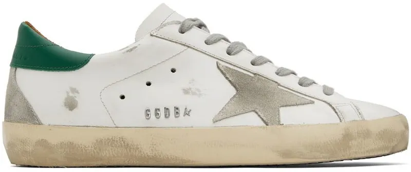 Golden Goose White Super-Star Classic Low-Top Sneakers (GMF00102.F002180.10802)