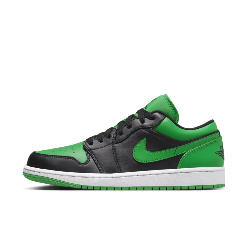 Jordan 1 Low Lucky Green Black / Black / Lucky Green / White (553558-065)