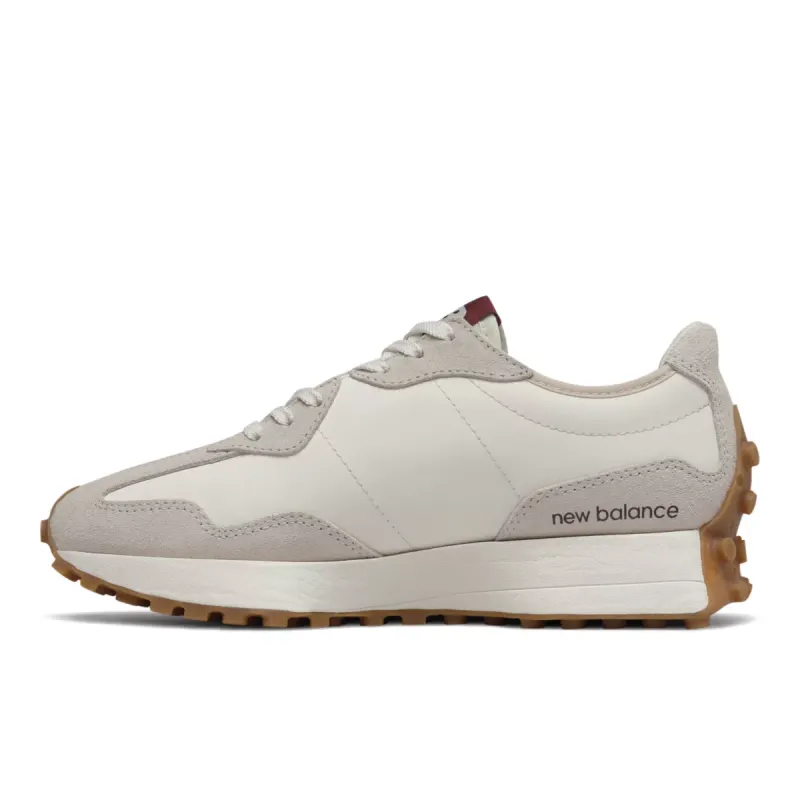 New Balance 327 Moonbeam Classic Burgundy (W) White / Red / Grey (WS327KA)