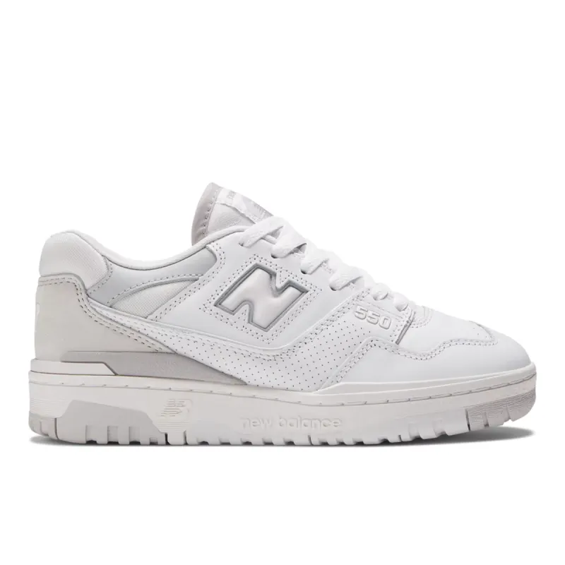 New Balance 550 White Rain Cloud (W) White / Rain Cloud / Light Aluminum (BBW550CB)
