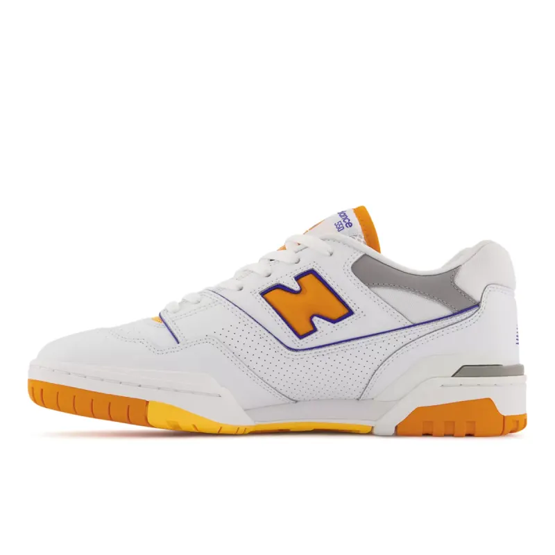 New Balance 550 White Vibrant Orange White / Vibrant Orange / Purple (BB550WTO)