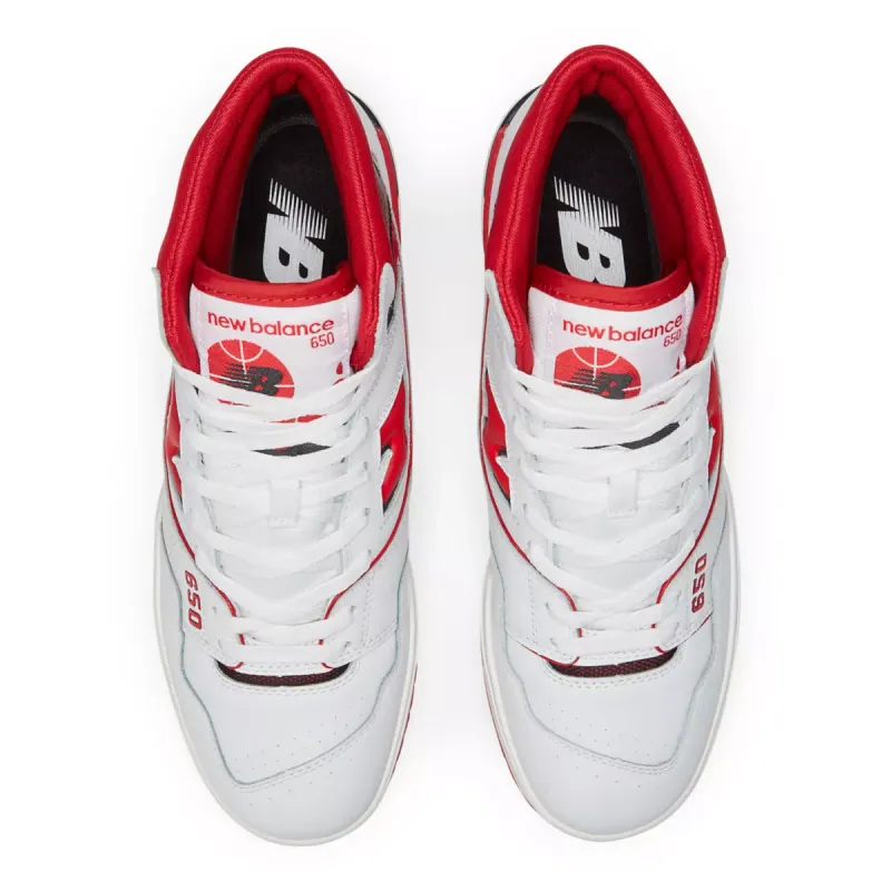 New Balance 650R White Red White / Red (BB650RWR)