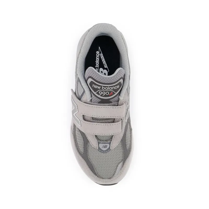New Balance 990V6 Kids ‘Grey’ – Hook and Loop Grey / Castlerock (PV990GL6)