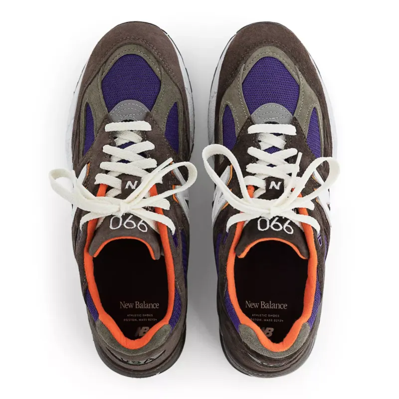 New Balance 990v2 MiUSA Brown Purple Brown / Grey / Purple (M990BR2)