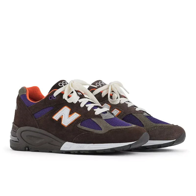 New Balance 990v2 MiUSA Brown Purple Brown / Grey / Purple (M990BR2)
