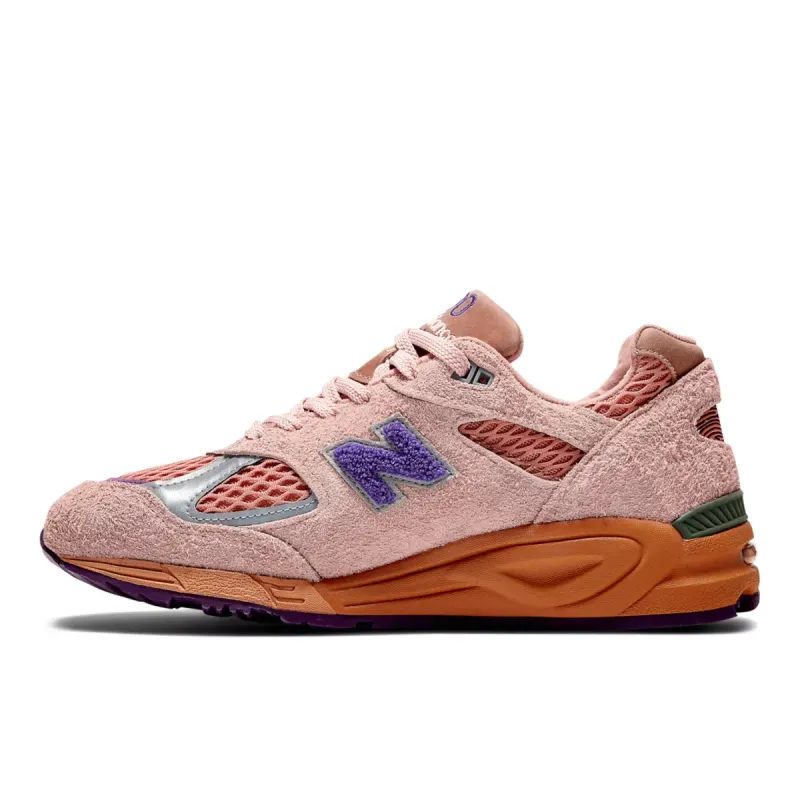 New Balance 990v2 Salehe Bembury Sand Be The Time Peach / Coral Pink / Lilac (M990SB2)