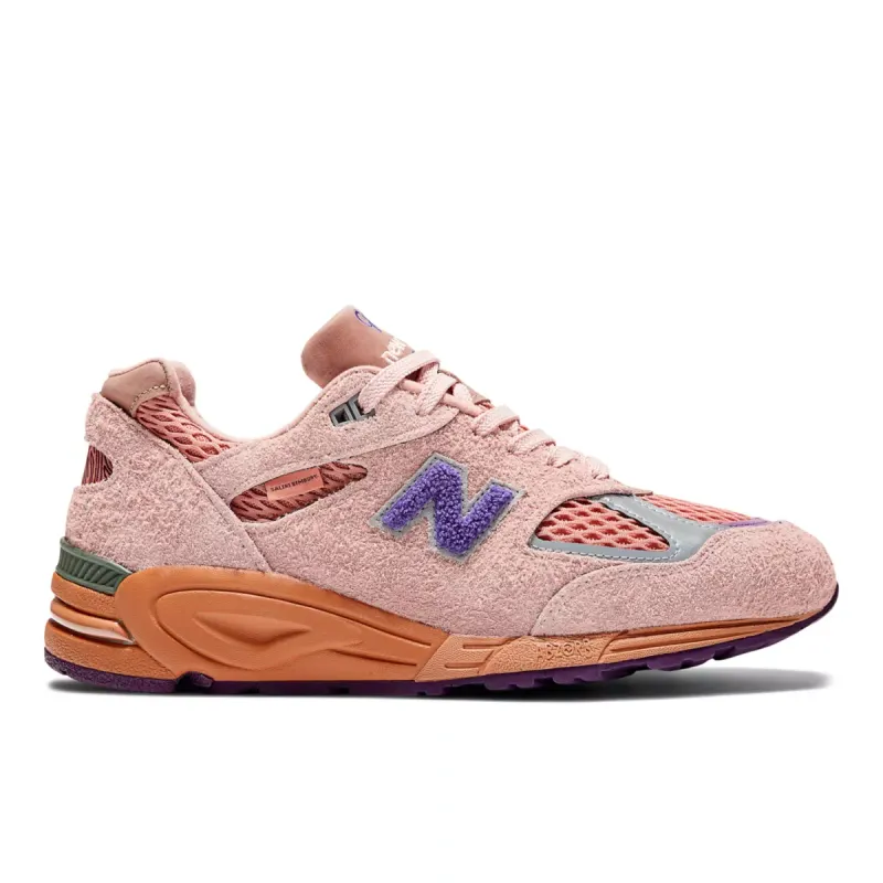 New Balance 990v2 Salehe Bembury Sand Be The Time Peach / Coral Pink / Lilac (M990SB2)
