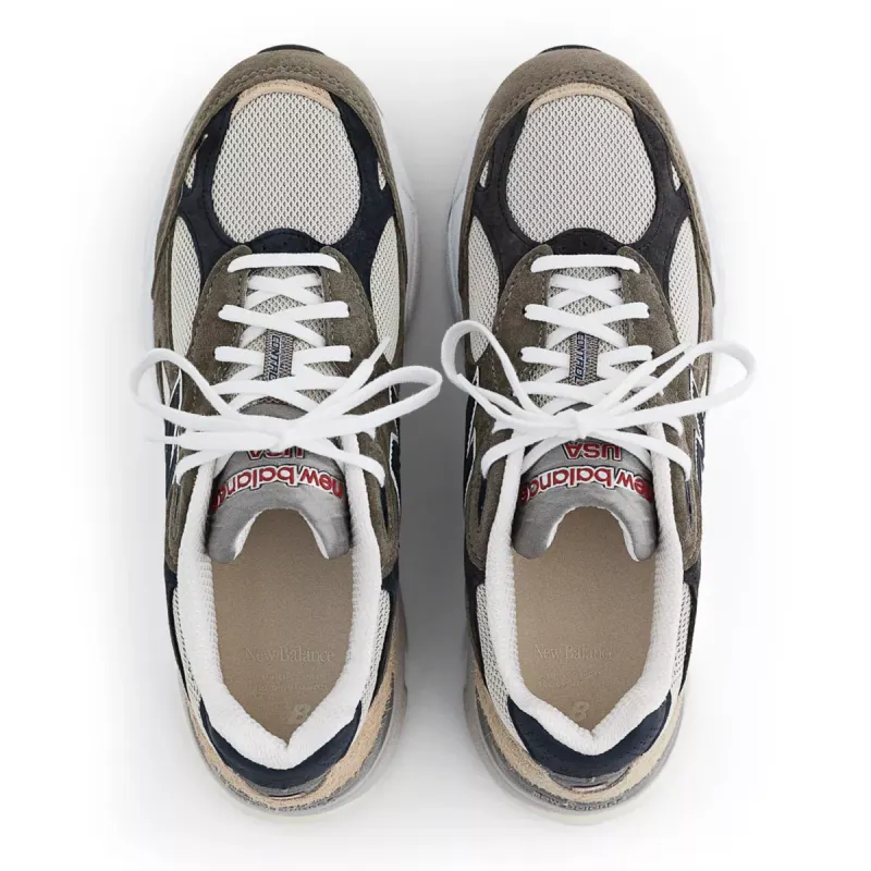 New Balance 990v3 MiUSA Grey Blue Olive Grey / Blue (M990TO3)