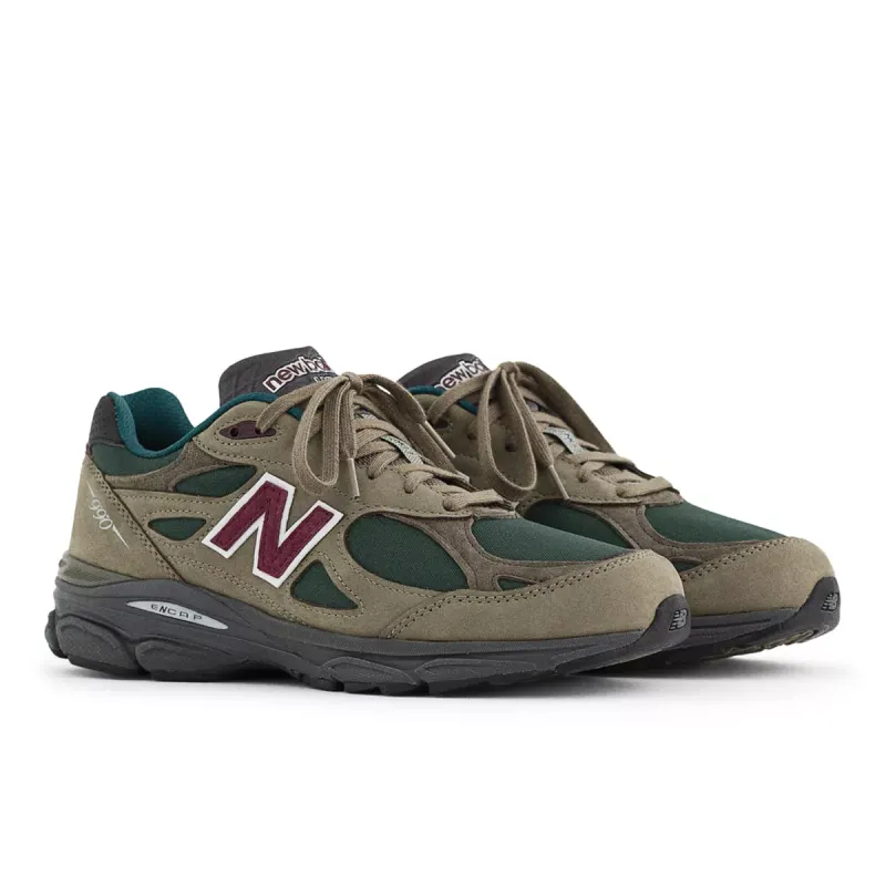 New Balance 990v3 MiUSA Teddy Santis Olive Green Green / Purple (M990GP3)