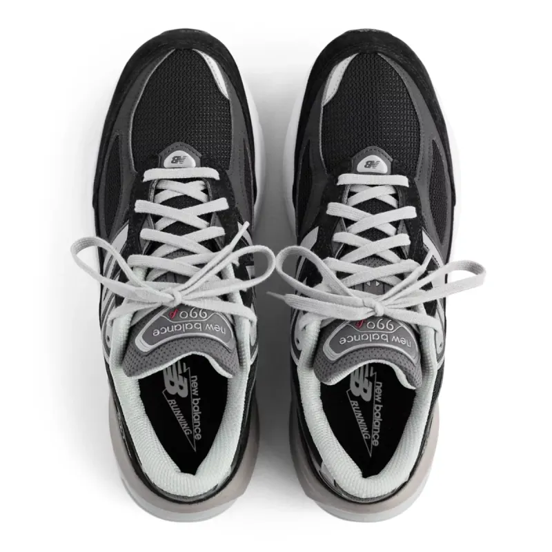 New Balance 990v6 MiUSA Black Grey White Black / White (M990BK6)