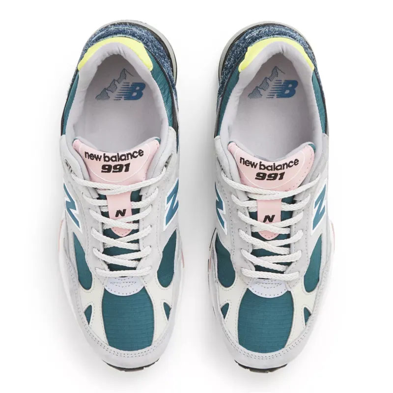 New Balance 991 Grey Grey / Teal (M991PSG)