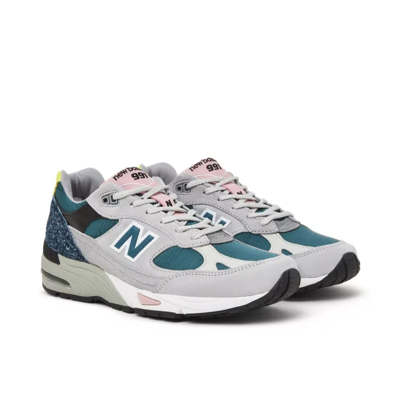 New Balance 991 Grey Grey / Teal (M991PSG)